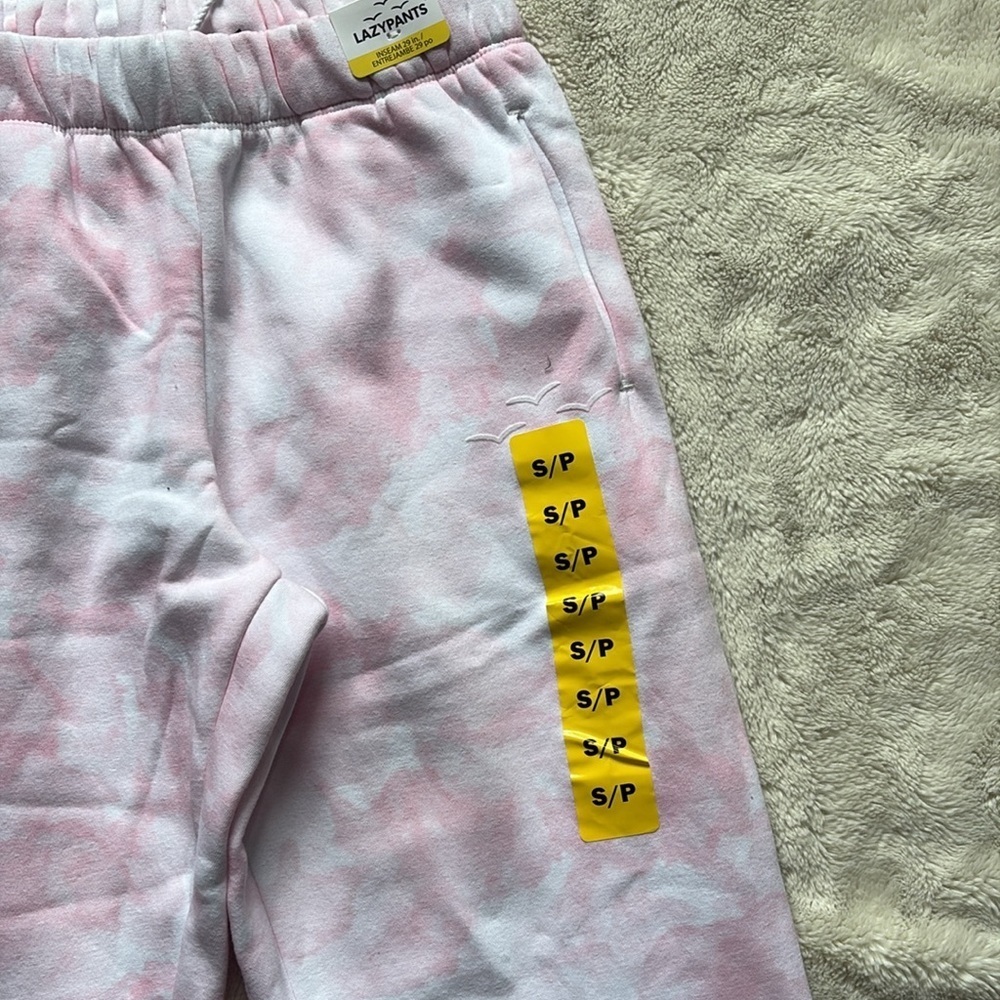 66 Lazy Pants Pink Tie-Dye Joggers – Size S | Cloud‎ Soft | Cozy Luxe | - Picture 4 of 10